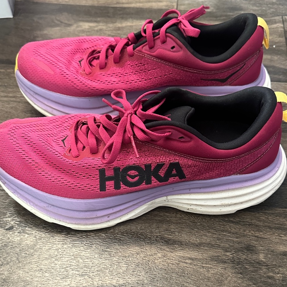 Hoka Women's Fuchsia and Purple Athletic Shoes women’s 9.5